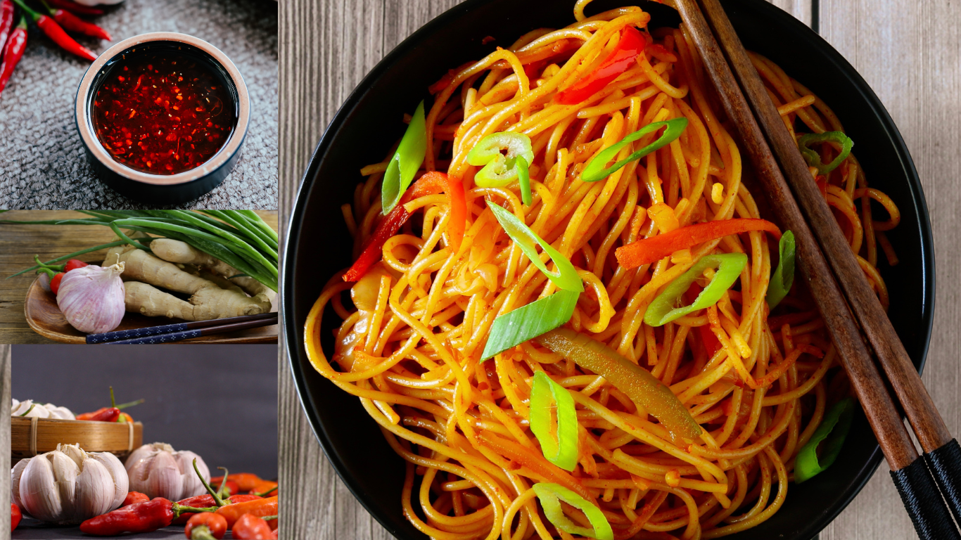 Chili Garlic Noodles: A Comprehensive Guide to a Flavorful Meatless Dish.