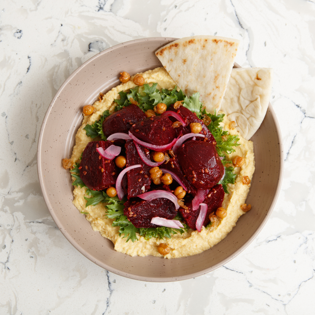 Beetroot Hummus | Enjoy with pita bread | Recipe.