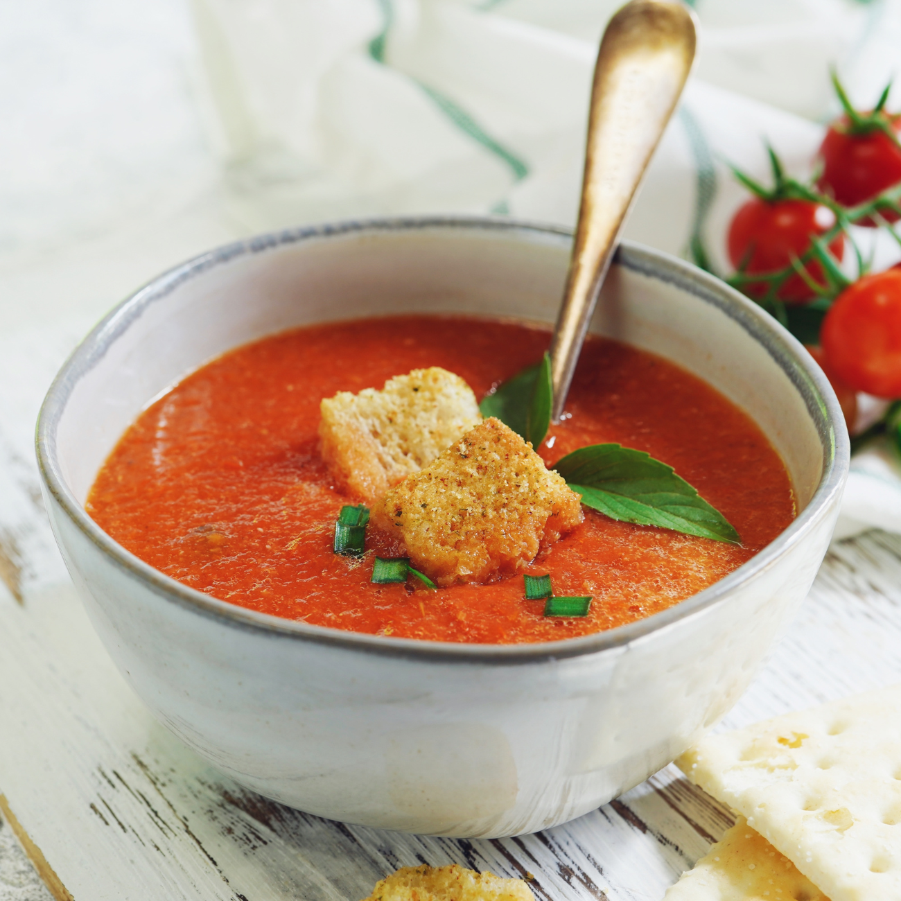 Flavorful Roasted Tomato Soup Recipe.