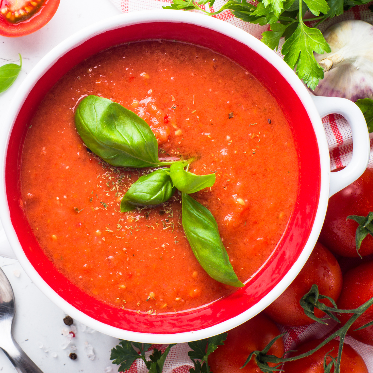 Flavorful Roasted Tomato Soup Recipe.