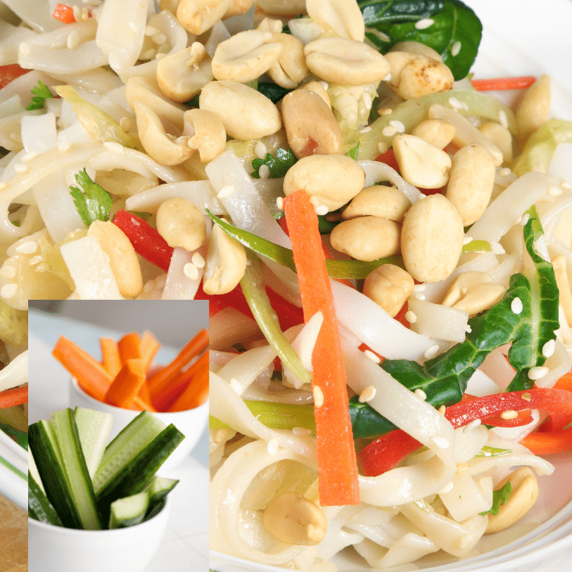 A Delicious Twist on a Thai Classic: Vegan Pad Thai .(Pad Mee Korat)